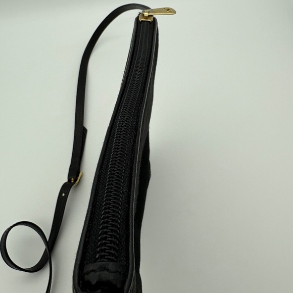Nina Ricci Vintage Black Canvas Crossbody Purse with Leather Accents/Strap - Picture 7 of 11